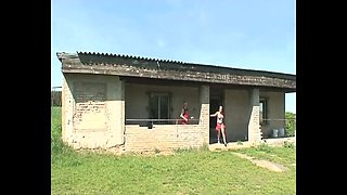 Old Grandpa Fucks Hot Teen With Big Tits Outside