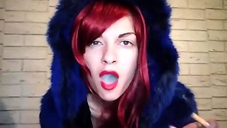 Mistress Marlena - Smoking Cork In Blue
