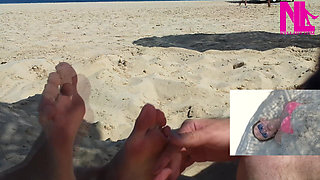 Me Being Tickled on My Feet on the Beach