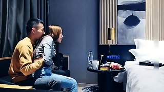 Amateur asian teen licks ass and sucks cock