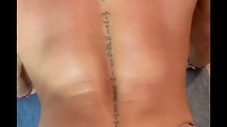 Cute, muscle mommy does push-ups naked - multiple camera angles, pussy views
