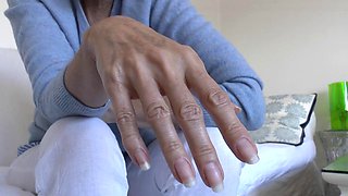 Lady Victoria Valentes German Long Fingernails Close-Up