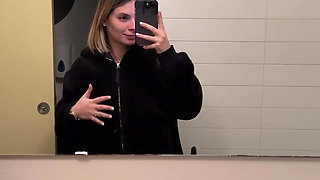 I Was Out with My Friends and I Felt Like It, I Started Masturbating in the Bathroom, Then I Went Home to Get Fucked