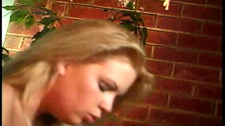 Blonde doll wrecked in doggystyle before a facial