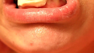 Your Stepmother Is Chewing Gum and Blowing Bubbles, Then She Smokes a Cigarette, Exhaling Smoke While She Chews, and Blows