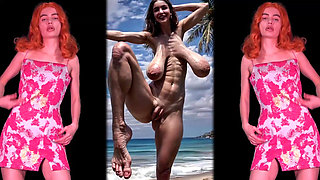 Nudist Beach Brat Makes You Hump Everything but Pussy