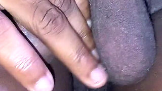 Ebony Teen Loves to Feel on My Balls to Get Her Pussy Wet