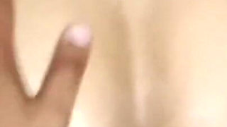 Married Woman Swallowing Milk From the Fountain and Smiling