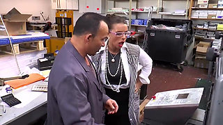 My Hot Slutty Secretary with Big Tits Likes It When I Fuck Her on the Office Table