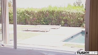 Fit Buxom Keisha Grey Indulges In Wild Anal Sex With Chris Diamond After Sucking His BWC By the Pool