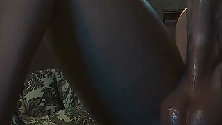Ciri’s Nighttime Fun - Futanari Cum on Redhead Triss Portrait 3D Animation