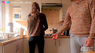 Kitchen Make Out with Stepsister, Kissing & Fingering - Sensual Teasing Moments