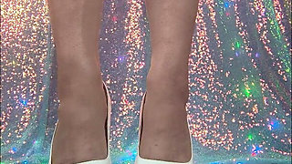 White High Heels Upclose