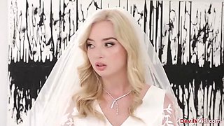 Blonde bride fucked by stepbro in law before wedding starts