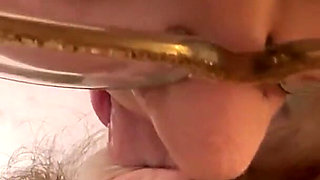 Pale BBW Blowjob with Eye Contact & Bikini Tittyfuck Cumshot