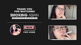 Coughing Fit Asian Smoker: Breathing Exercises + Breast Massage Smoke