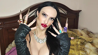 My Extra Long Snakeskin Nails Fuck Your Mind