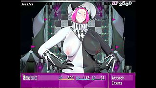 Big booty anime girls in wild hentai action