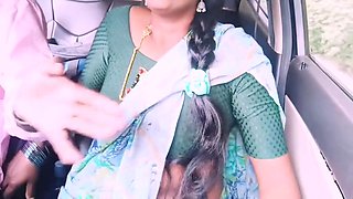 Desi Car Sex. Beautiful Housewife Cheating Husband Fucking For Long Drive With Husbends Stepbrother. Telugu Dirty Talks