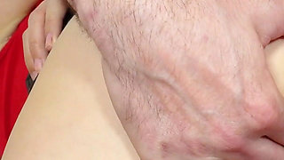 Lusty porn slut Charlotte Thorne gets her aroused wet pussy fingered and gaped