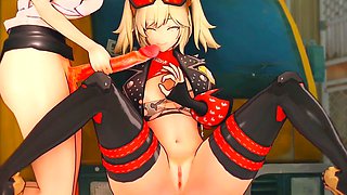 Cartoon, genshin impact, anime porn
