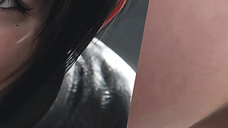 Yuffie Kisaragi Big Dick Sloppy Blowjob - Deep & Messy 3D Animation