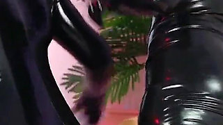 Air Balloon Looner Hot Fetish 2 Lesbians in Tight Shiny Rubber Clothes Having Fun