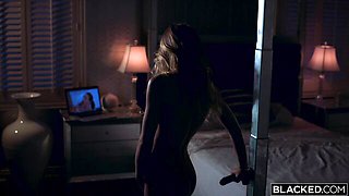 Ivy Wolfe and Jason Luv's blonde trailer by Blacked.Com