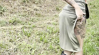 I get fucked by my ex, Polly Gardel porn actress, in show mode in the forest