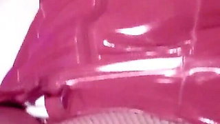 Eva Latex Red Pvc Vinyl Femdom BDSM Solo Foot Fetish Heels