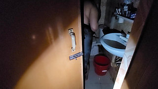 My Stepsister Was Taking a Shower with the Door Open and I Was Peeking in