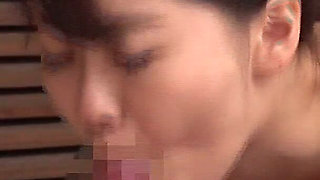 Innocent Wife Ichika's Secret Hideout BJ & Wet Swallow in Gym Clothes