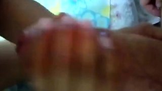 Blonde Amateur Gives a Thick Cock a Slobbery Treat