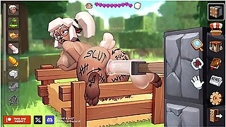 Furry Sheep Girl Fucks With Sex Machine In Minecraft