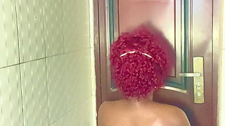 Pregnant Woman Having Her Bath