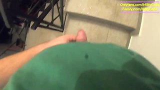 MilfyCalla Red Boots Pee Fetish - Latina MILF Masturbation & Dirty Talk in Bathroom