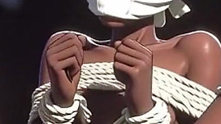 Thin Black African Slave Tied up - Horny & Begging for Dick