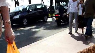 Cumshot amateur MILF suck and jerks dude in the bedroom