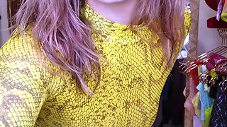 Emo teen Becka solo webcam masturbation