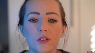Sensual Close up Smoking with Petite Girl
