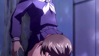 Public park anime slut drops panties for wet pussy play