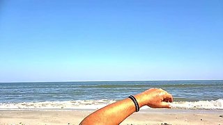 DirtyMilfTina Big Tits MILF Gets Creampie on the Beach