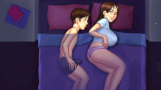 Passionate Sex with Big Boobs Slut Girlfriend & Pussy Creampie - Summertime Saga 3D Hentai Porn Game