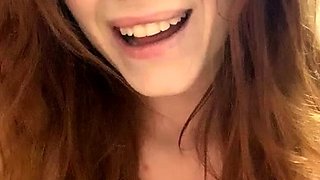 Emo teen Becka solo webcam masturbation