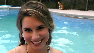 bikini blowjob