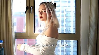 Maid Offers Extra Services: Sloppy Deepthroat & Hard Fuck in Extreme Flexible Poses with Facial - Flexy Lover