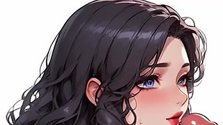 Waifu Amateur Teen POV - Office Swimwear Tease & Close-up Boss Blowjob