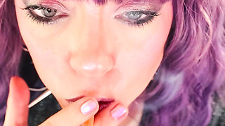 All Dangles From You Smoking Queen, Tina Snua! Close Up With Lots Of Smoke!