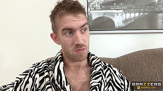 Brazzers - Danny D Steals Roommate's Teen Ariana Marie Gags on Huge Cock and Gets Facialed