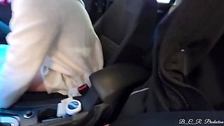 Lost Bet Car Wash Fuck - German Redhead Gets Fingered in Backseat